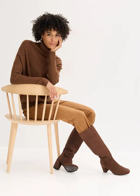 Maglione a collo alto, bonprix