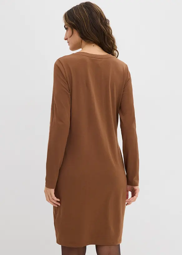 Abito in jersey aderente (pacco da 2), bonprix