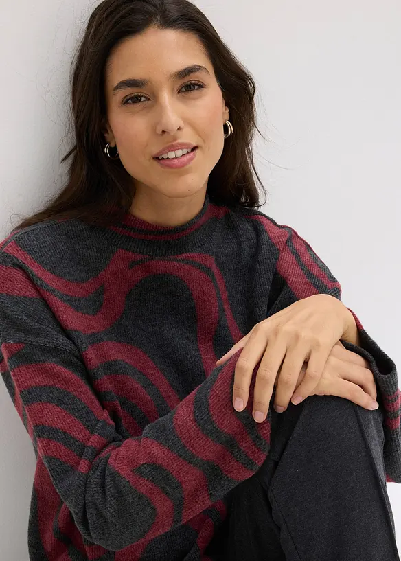 Maglia morbida a coste, bonprix