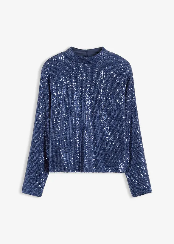 Blusa con paillettes, bonprix