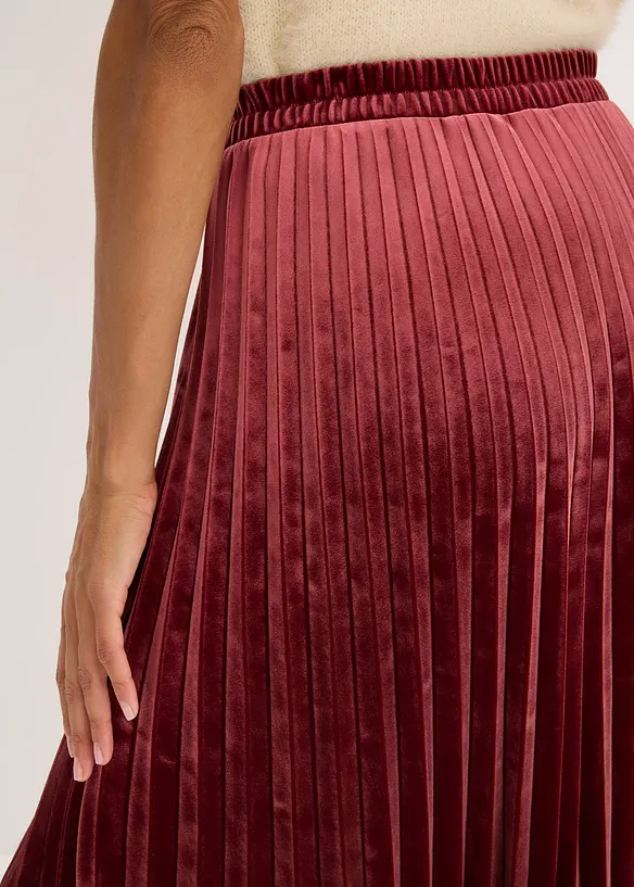 Abito midi in crêpe operato, bonprix