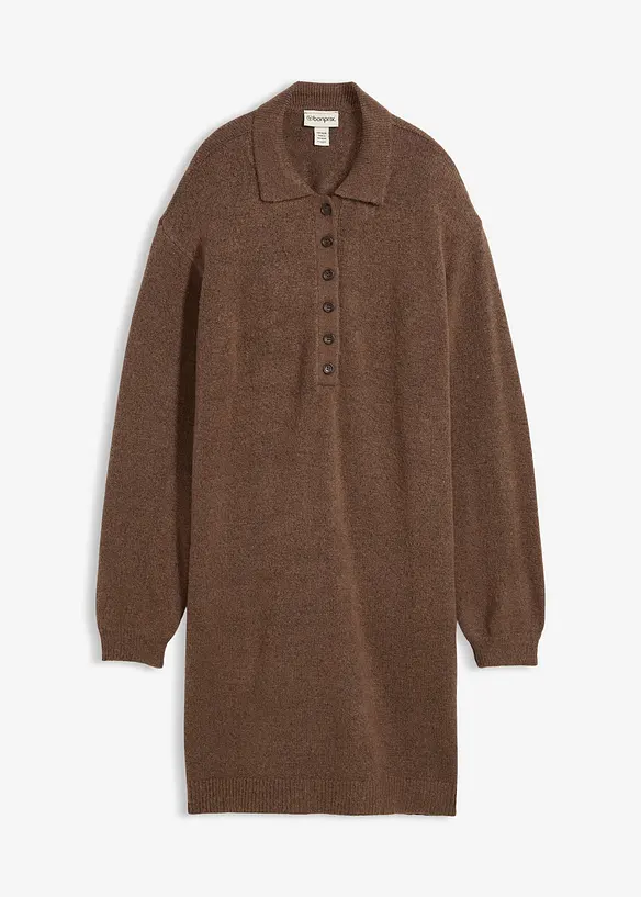 Abito in maglia corto con bottoni, bonprix