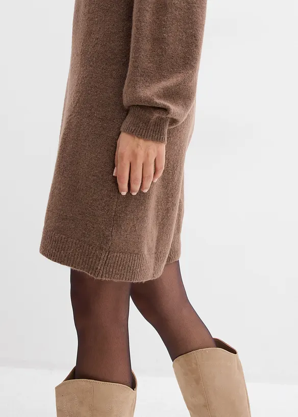 Abito in maglia corto con bottoni, bonprix