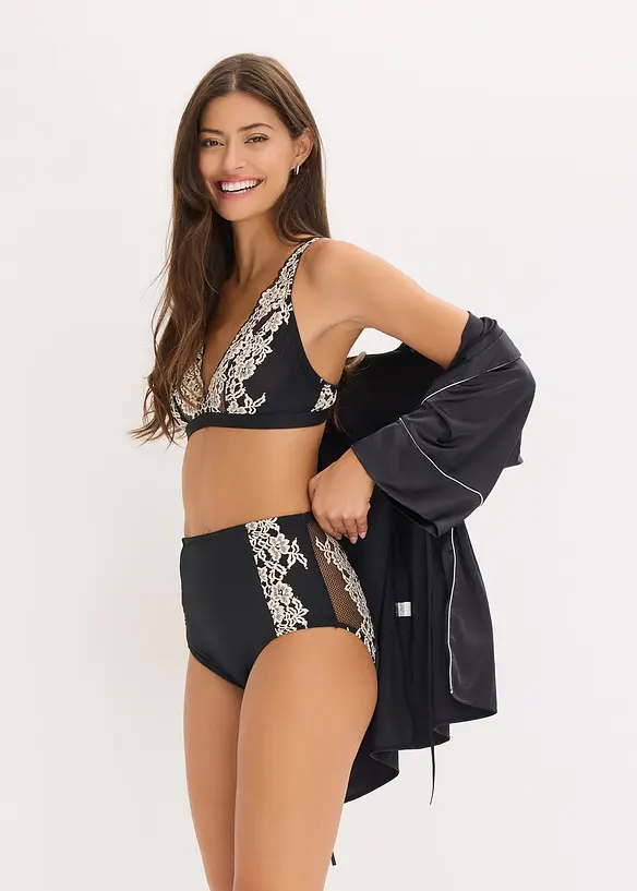 Bralette in pizzo bicolore, bonprix