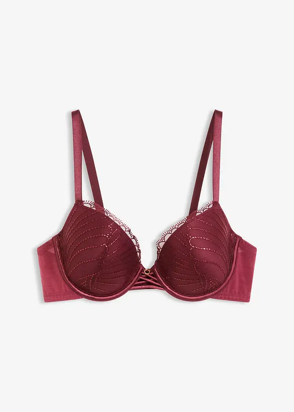 Reggiseno con coppe preformate e ricamo raffinato, bonprix