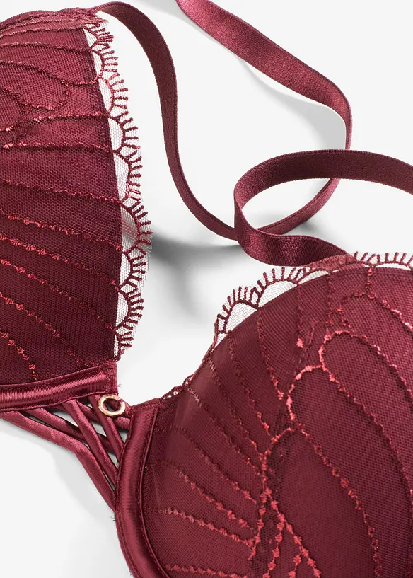 Reggiseno con coppe preformate e ricamo raffinato, bonprix