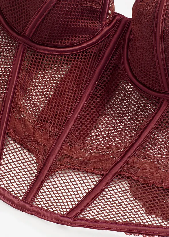 Corsetto con pizzo pregiato, bonprix