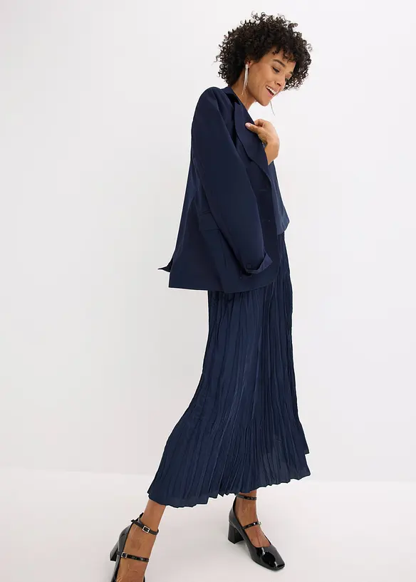 Gonna in satin stropicciato, bonprix