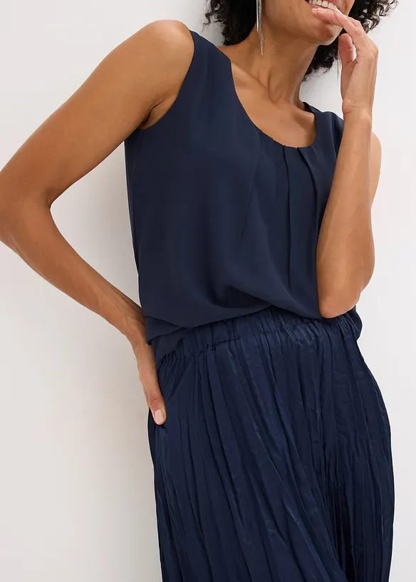 Gonna in satin stropicciato, bonprix