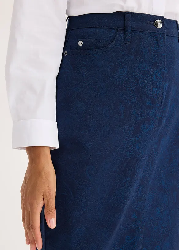 Gonna elasticizzata in cotone, bonprix