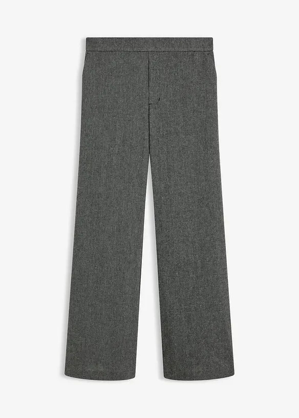 Pantaloni bootcut effetto tweed, bonprix