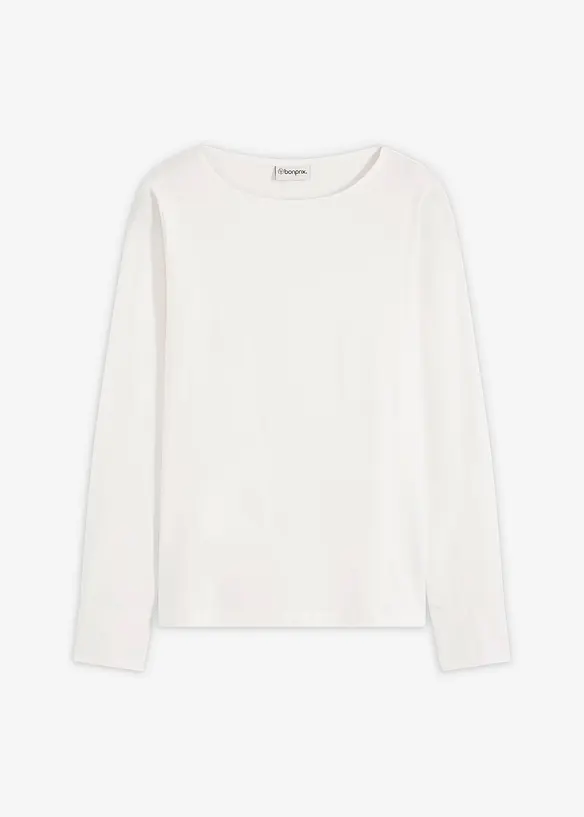 Maglia di cotone con maniche lunghe in popeline, bonprix