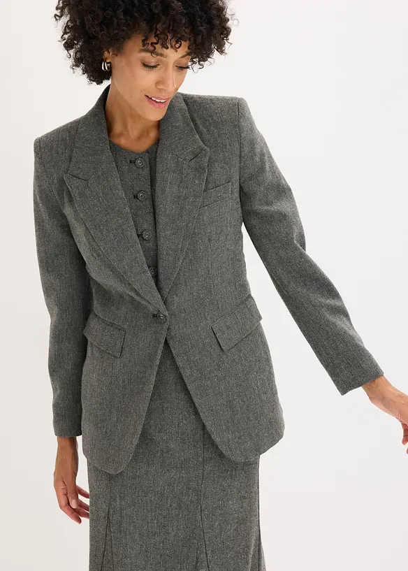 Blazer effetto tweed, bonprix