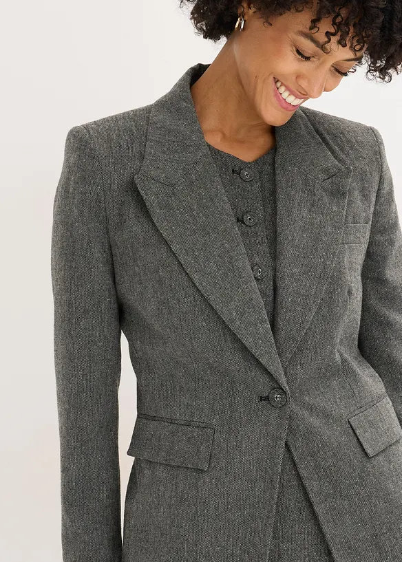 Blazer effetto tweed, bonprix