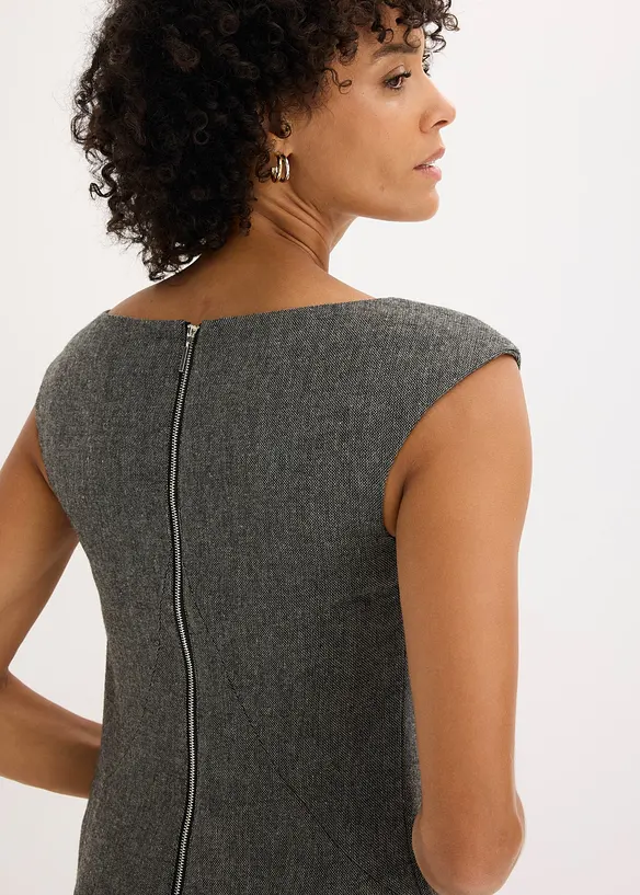 Abito a tubino con effetto tweed, bonprix