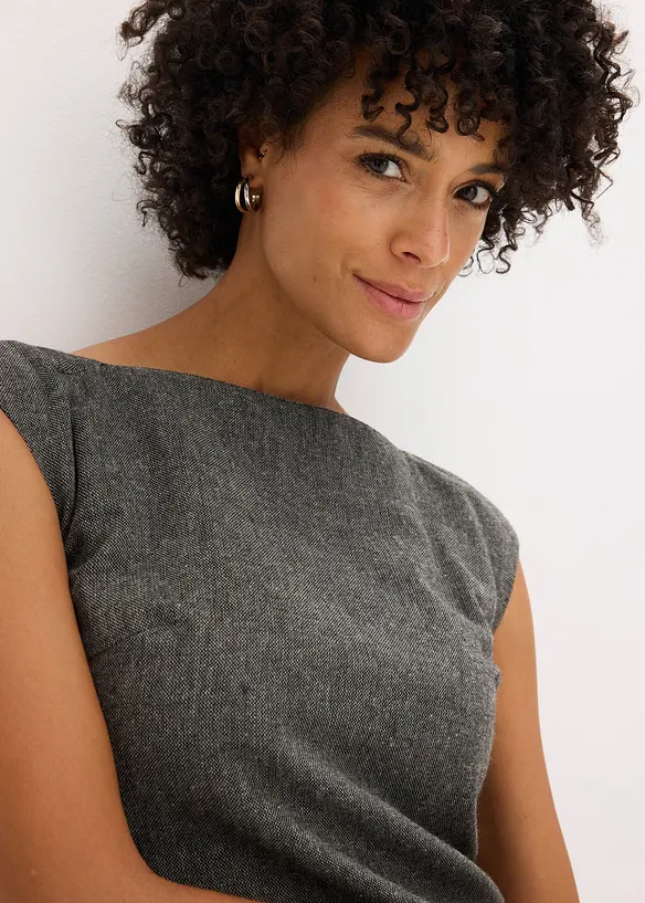 Abito a tubino con effetto tweed, bonprix