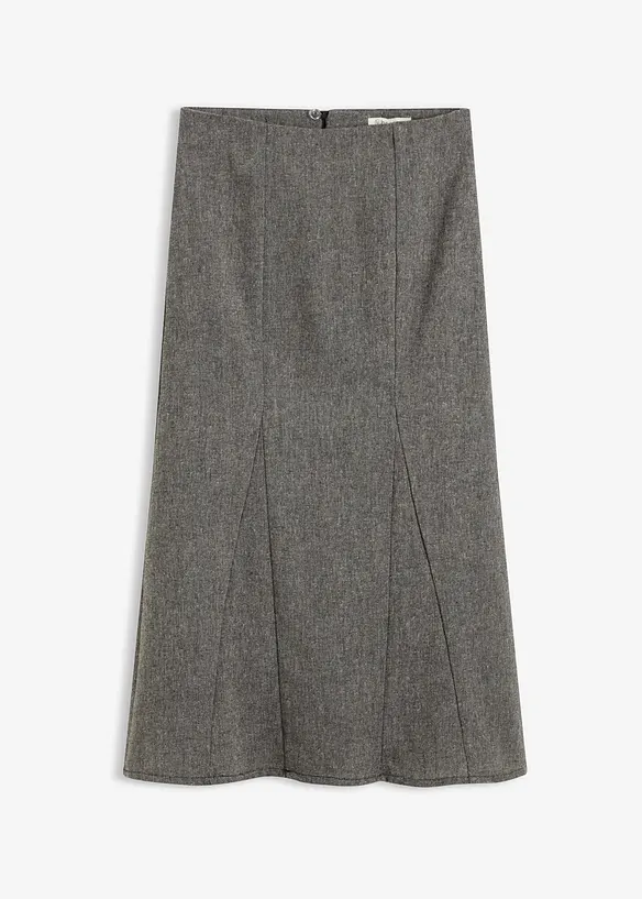 Gonna godet effetto tweed, bonprix