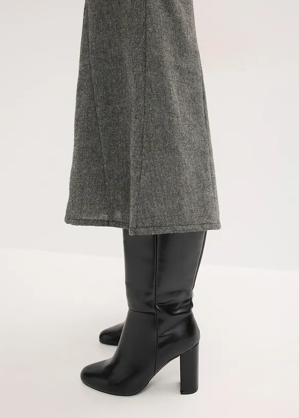 Gonna godet effetto tweed, bonprix