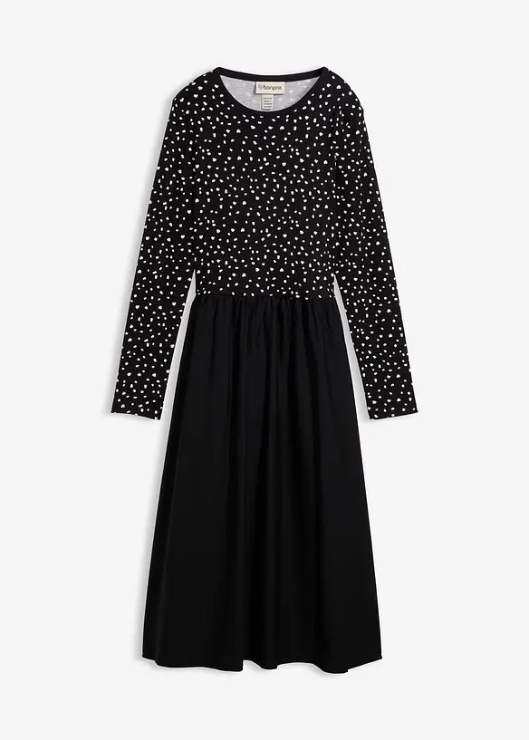 Abito in materiale misto di puro cotone, bonprix