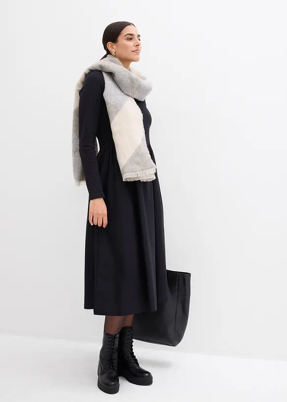 Abito in materiale misto di puro cotone, bonprix