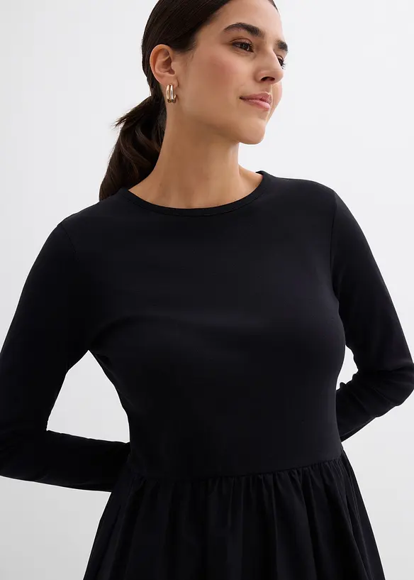 Abito in materiale misto di puro cotone, bonprix