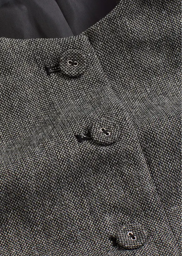 Gilet effetto tweed, bonprix