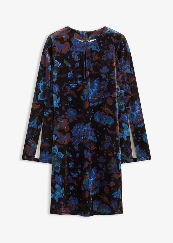 Miniabito in velluto fluente, bonprix