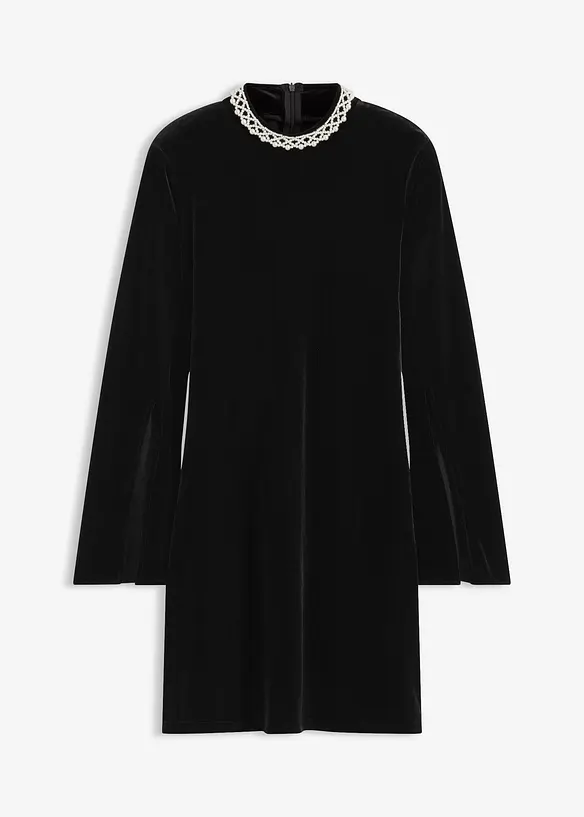 Miniabito in velluto fluente, bonprix