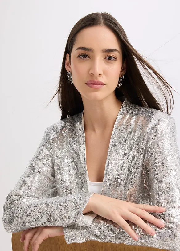 Blazer con paillettes, bonprix