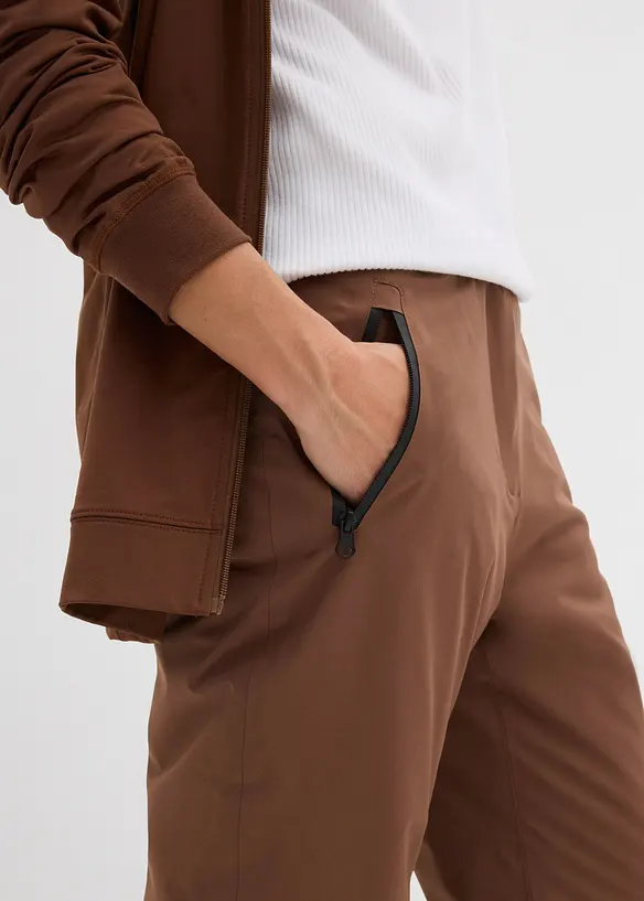 Pantaloni tecnici da neve con calda imbottitura e ghetta paraneve, bonprix