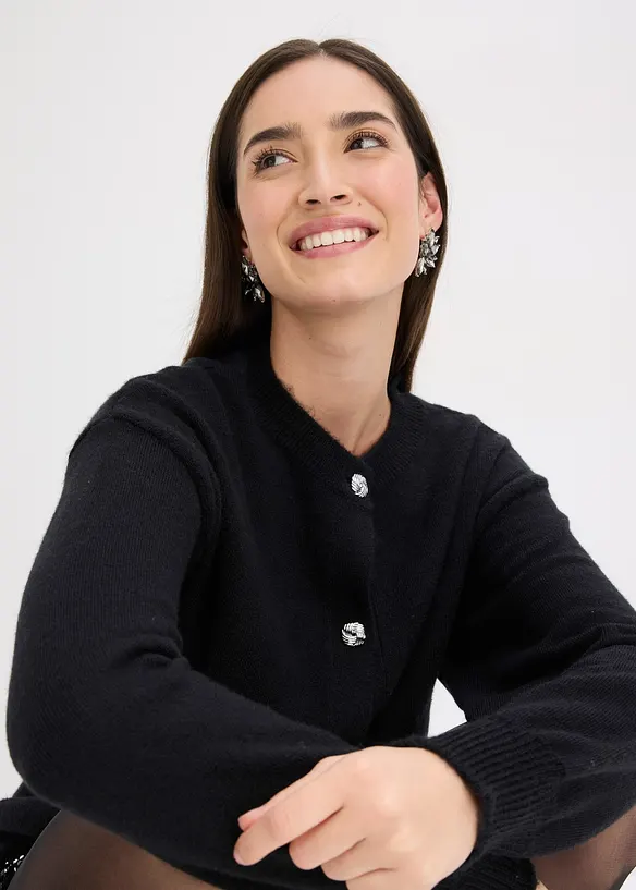 Cardigan con bottoni decorativi, bonprix