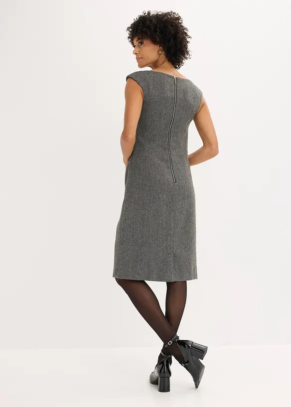 Abito a tubino con effetto tweed, bonprix