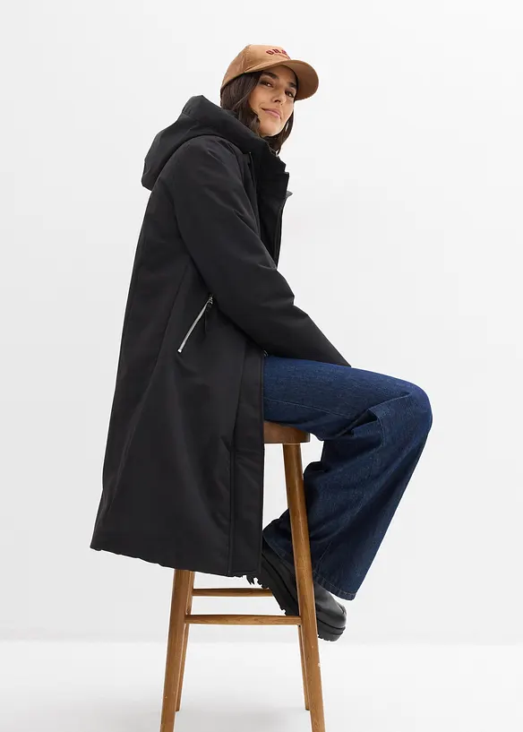 Giaccone outdoor idrorepellente, effetto 2 in 1, bonprix