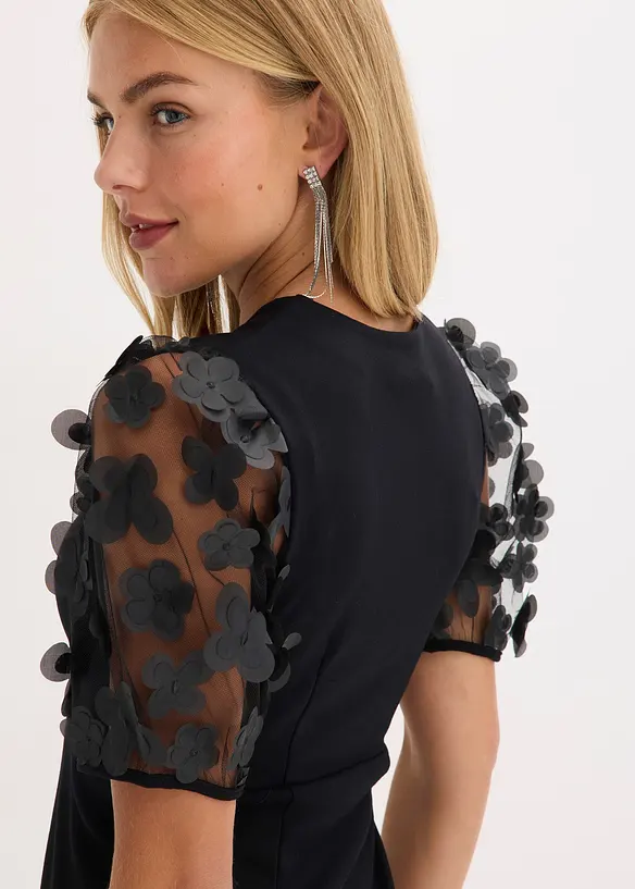 Miniabito con maniche in organza, bonprix