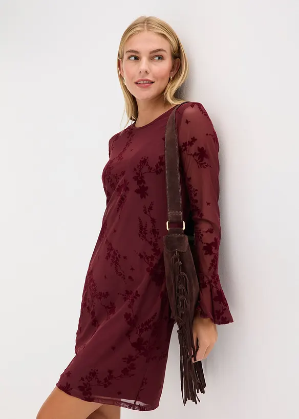 Miniabito con mesh, bonprix