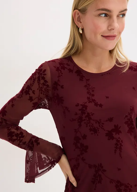 Miniabito con mesh, bonprix