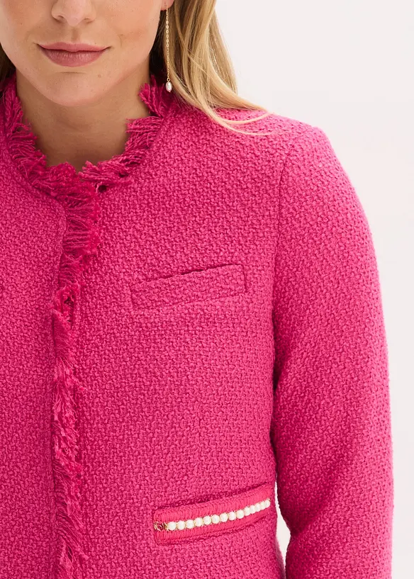 Blazer cropped in bouclé, bonprix