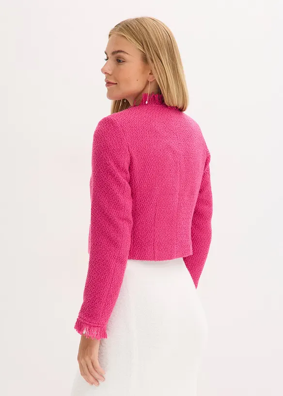 Blazer cropped in bouclé, bonprix