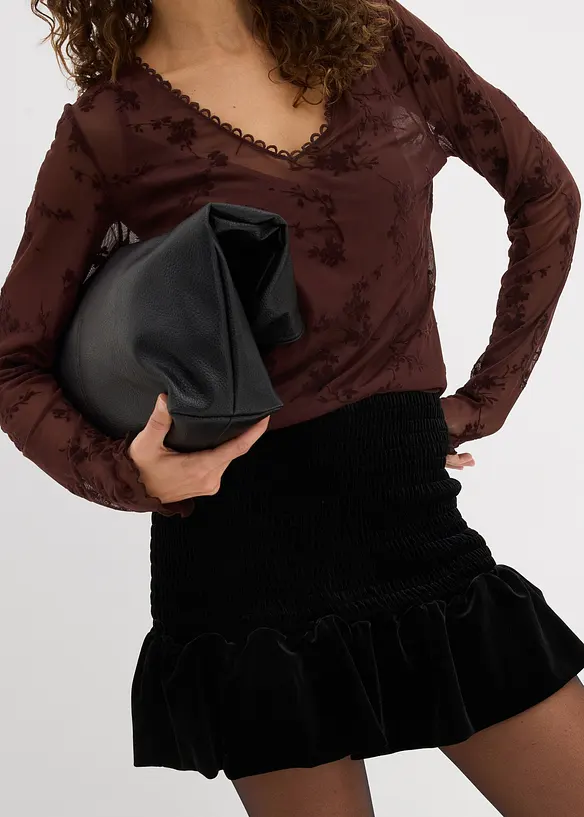 Gonna a palloncino in morbido velluto, bonprix