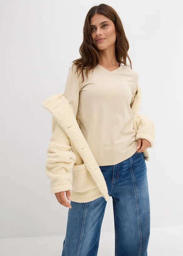 Maglia aderente a maniche lunghe, bonprix