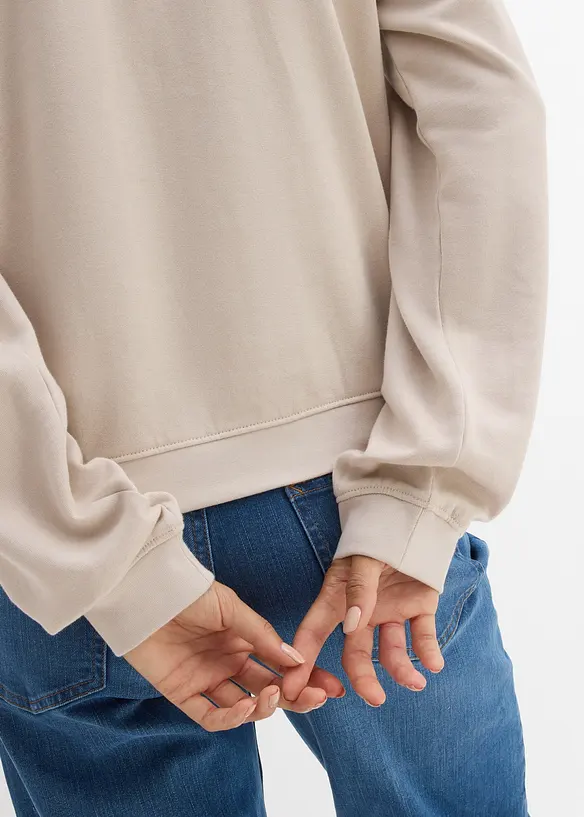 Felpa in puro cotone biologico, bonprix