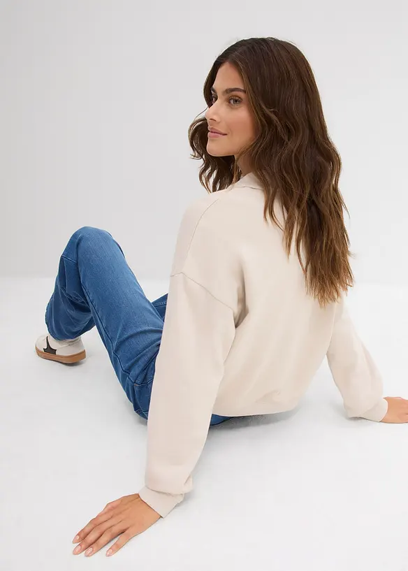 Felpa in puro cotone biologico, bonprix