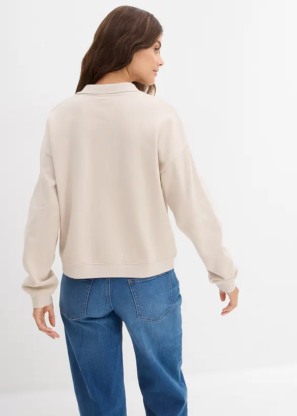 Felpa in puro cotone biologico, bonprix