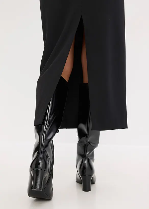 Gonna midi in misto viscosa, bonprix