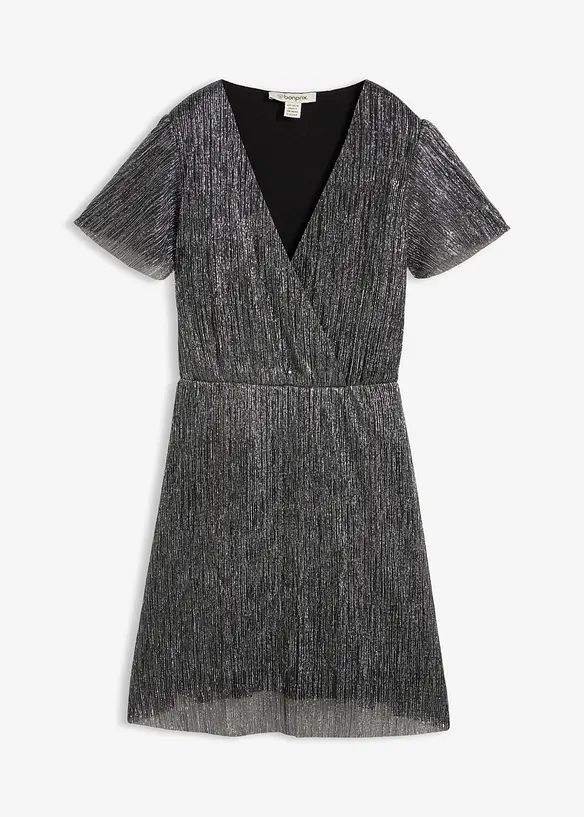 Abito corto glitterato, bonprix