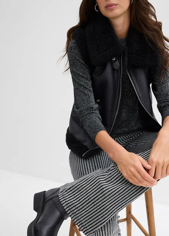 Leggings svasati con fili glitterati, bonprix