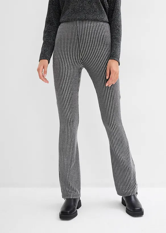 Leggings svasati con fili glitterati, bonprix