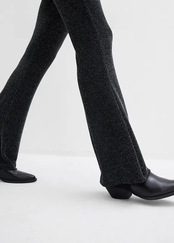 Leggings svasati glitterati, bonprix