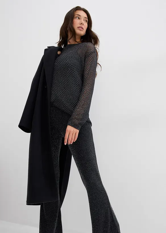 Leggings svasati glitterati, bonprix