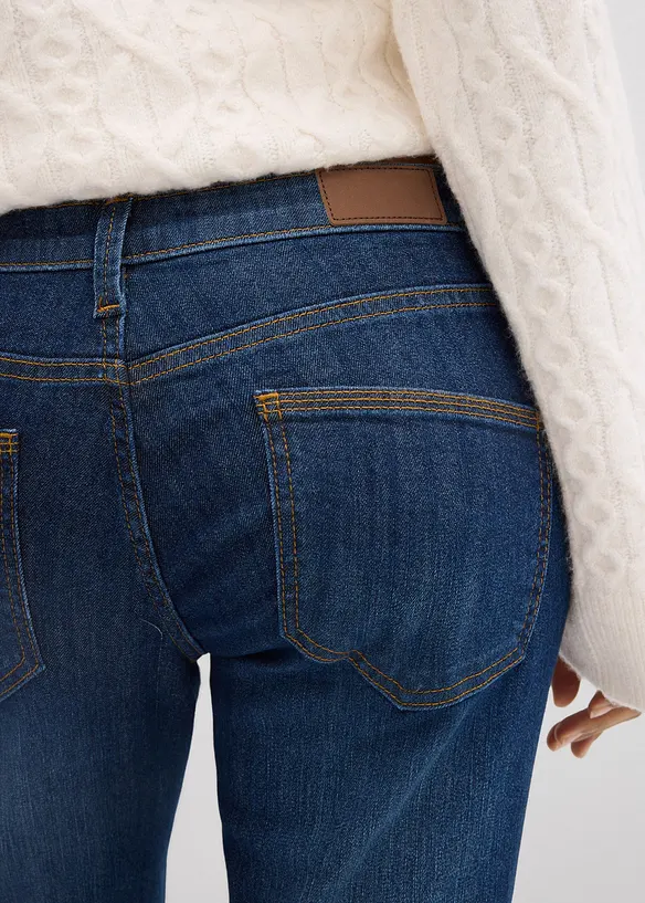 Jeans skinny elasticizzati, vita media, bonprix